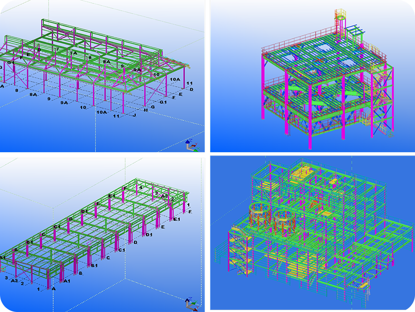 Workers welding steel in a factory