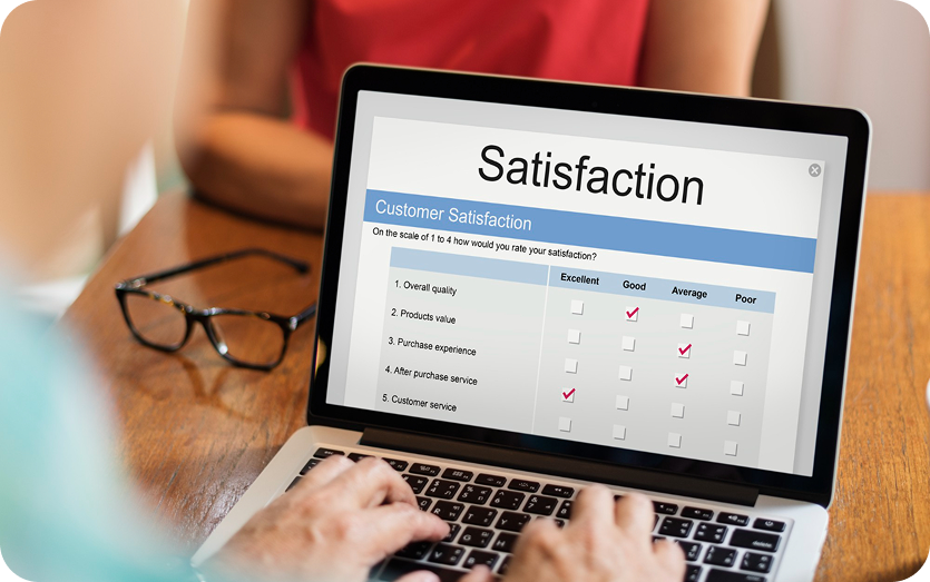 Satisfaction Survey on Laptop